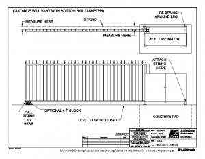 Internal Operator Drawings and Details of Our Entry Gate Systems